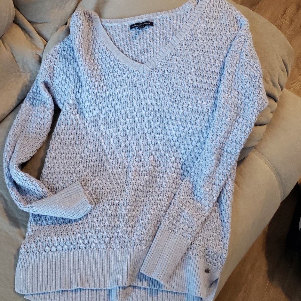 Lavender gray sweater